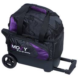 Moxy Duckpin Deluxe Roller Bowling Bag- Purple/Black