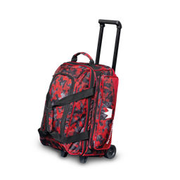 Brunswick Zone Double Roller Bowling Bag - Red Chaos