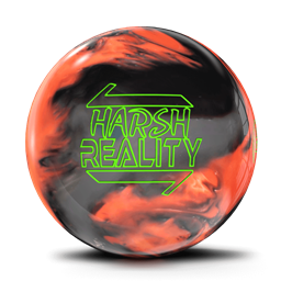 900 Global PRE-DRILLED Harsh Reality Pearl Bowling Ball - Orange/Silver/Black
