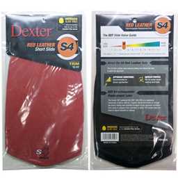 Dexter S4 Red Leather SST Slide Sole0 Comfort Plus Oversized- Cut to Fit (Not compatible with Dexter T·H·E 9 shoes)