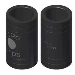 JoPo Power Oval/Oval Dots Finger Insert Black- Package of 10