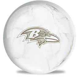 NFL Bowling Ball Marble Baltimore Ravens