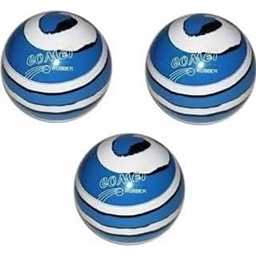 EPCO Duckpin Bowling Balls - Comet Rubber - Royal with White & Black (5 inch- 3lbs. 10 oz.) 3 Balls