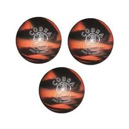 EPCO Duckpin Bowling Ball - Cobra Pro Rubber - Orange & Black (5 inch- 3lbs. 8oz.) - 3 Balls