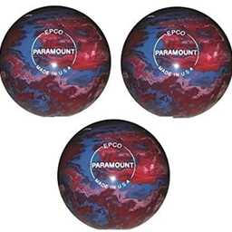 EPCO Duckpin Bowling Balls - Marbleized - Royal, Red & White (4 7/8 inch- 3lbs. 10 oz.) 3 Balls