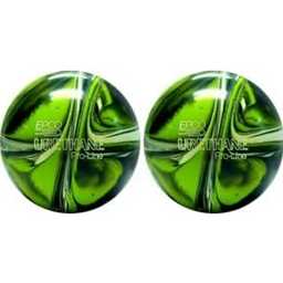 EPCO Duckpin Bowling Balls- Urethane - Lime Green, White & Navy (4 7/8 inch- 3lbs. 8 oz.) 2 Balls