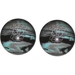 EPCO Duckpin Bowling Ball - Cobra Pro Rubber - Black, Light Blue & Grey (4 7/8 inch- 3lbs. 12oz.) - 2 Balls