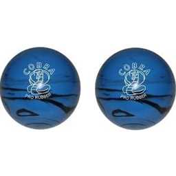 EPCO Duckpin Bowling Ball - (4 3/4 inch- 3lbs. 6oz.) Cobra Pro Rubber - Blue & Black 2 Balls