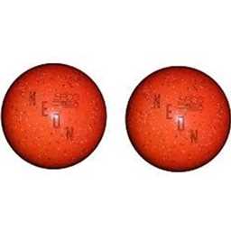 EPCO Duckpin Bowling Balls- Neon Speckled - Orange (4 3/4 inch- 3lbs. 10 oz.) 2 Balls