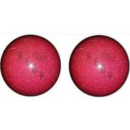 EPCO Duckpin Bowling Balls- Neon Speckled - Magenta (4 7/8 inch- 3lbs. 10 oz.) - 2 Balls