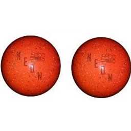 EPCO Duckpin Bowling Balls- Neon Speckled - Orange 4 7/8 inch- 3lbs. 12 oz. 2 Balls