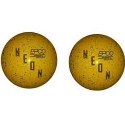 EPCO Duckpin Bowling Balls- Neon Speckled - Yellow (4 3/4 inch- 3lbs. 8 oz.) 2 Balls