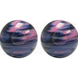 EPCO Duckpin Bowling Balls- Marbleized - Navy, Light Blue & Pink (4 3/4 inch- 3lbs. 6 oz.) 2 Balls