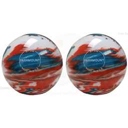 EPCO Duckpin Bowling Balls- Marbleized - Turquoise, Orange & White (4 3/4 inch- 3lbs. 6 oz.) 2 Balls