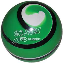 EPCO Duckpin Bowling Ball - Comet Rubber - Green with Black & White (5 inch- 3lbs. 12 oz.) 1 Ball