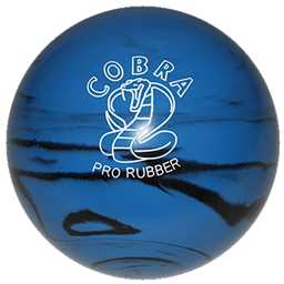 EPCO Duckpin Bowling Ball - Cobra Pro Rubber - Blue & Black (5 inch- 3lbs. 12oz.) 1 Ball