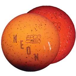 EPCO Duckpin Bowling Ball- Neon Speckled - Orange (5 inch- 3lbs. 10 oz.) 1 Ball