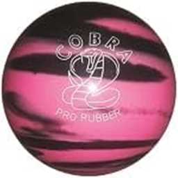 EPCO Candlepin Bowling Ball- Cobra Pro Rubber - Pink & Black (4 1/2 inch- 2lbs. 6oz.) 1 Ball