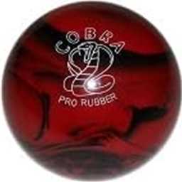 EPCO Candlepin Bowling Ball- Cobra Pro Rubber - Red & Black (4 1/2 inch- 2lbs.7oz.) 1 Ball