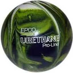 EPCO Candlepin Bowling Ball- Urethane - Lime Green, White & Navy (4 1/2 inch- 2lbs.7oz.) 1 Ball