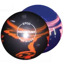 EPCO Duckpin Bowling Ball- Marbleized Glow - Red & Black (4 7/8 inch - 3lbs 8oz)1 Ball