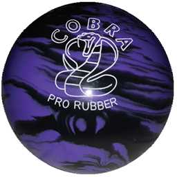 EPCO Duckpin Bowling Ball - Cobra Pro Rubber - Lavender & Black (4 3/4 inch- 3lbs. 10oz.) 1 Ball