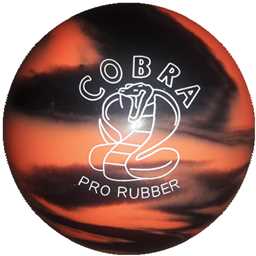 EPCO Duckpin Bowling Ball - Cobra Pro Rubber - Orange & Black (5 inch- 3lbs. 10oz.) 1 Ball