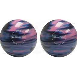 EPCO Duckpin Bowling Balls- Marbleized - Navy, Light Blue & Pink (4 7/8 inch- 3lbs. 10 oz.) 2 Balls