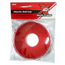 Tenth Frame Plastic Ball Cup With Packaging - Red