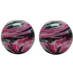 EPCO Duckpin Bowling Balls- Marbleized - Magenta, Black & White (4 3/4 inch- 3lbs. 8 oz.) 2 Balls