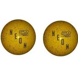 EPCO Duckpin Bowling Balls- Neon Speckled - Yellow (5 inch- 3lbs. 12 oz.) 2 Balls