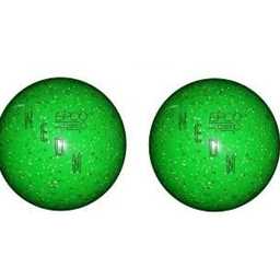 EPCO Duckpin Bowling Balls- Neon Speckled - Green (5 inch- 3lbs. 10 oz.) 2 Balls