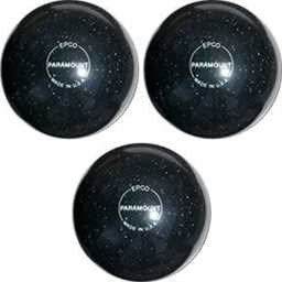 EPCO Duckpin Bowling Balls - Speckled House Ball - Black (5 inch- 3lbs. 10 oz.) 3 Balls