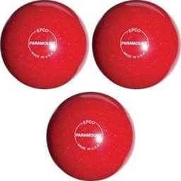 EPCO Duckpin Bowling Balls - Speckled House Ball - Red (4 7/8 inch- 3lbs. 12 oz.) 3 Balls