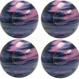 EPCO Candlepin Bowling Balls - Marbleized - Navy, Light Blue & Pink (4 1/2 inch- 2lbs. 5oz.) 4 Balls