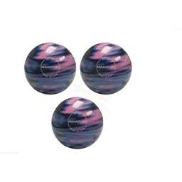 EPCO Duckpin Bowling Balls - Marbleized - Navy, Light Blue & Pink (4 7/8 inch- 3lbs. 8 oz.) 3 Balls