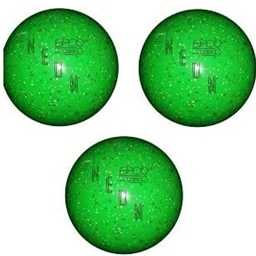 EPCO Duckpin Bowling Balls - Neon Speckled - Green (5 inch- 3lbs. 12 oz.) 3 Balls