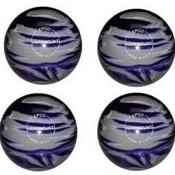 EPCO Candlepin Bowling Balls - Marbleized - Purple, Grey & White (4 1/2 inch- 2lbs. 5oz.) 4 Balls