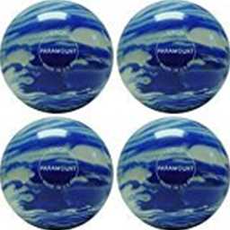 EPCO Candlepin Bowling Ball- Marbleized - Blue & White (4 1/2 inch- 2lbs. 5oz.) 4 Balls