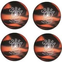 EPCO Candlepin Bowling Balls - Cobra Pro Rubber - Orange & Black (4 1/2 inch- 2lbs. 6oz.) 4 Balls