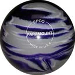 EPCO Candlepin Bowling Ball- Marbleized - Purple, Grey & White (4 1/2 inch- 2lbs.7oz.) 1 Ball