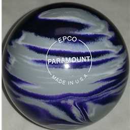 EPCO Candlepin Bowling Ball- Marbleized - Purple, Grey & White (4 1/2 inch- 2lbs. 5oz.) 1 Ball