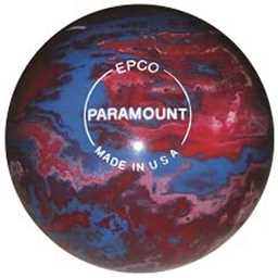 EPCO Candlepin Bowling Ball- Marbleized - Royal, Red & White (4 1/2 inch- 2lbs. 5oz.) 1 Ball