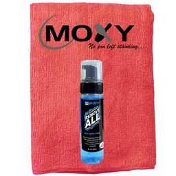 Kr Strikeforce Remove All Foaming Bowling Ball Cleaner - 8oz  with Moxy Micro Fiber Cleaning Towel (Red)