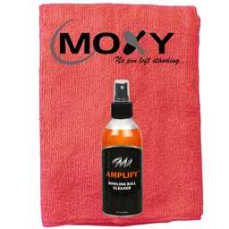 Motiv Amplify Bowling Ball Cleaner 8oz Spray Bottle with Moxy Micro Fiber Cleaning Towel (Red)