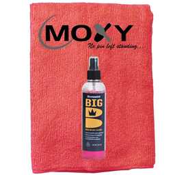 Brunswick Big B Cleaner 8oz Spray Bottle with Moxy Micro Fiber Cleaning Towel (Red)