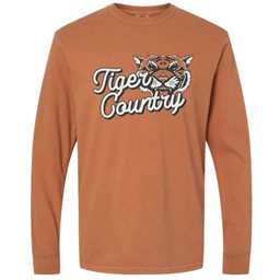 Tiger Country Unisex Long Sleeve Shirt - Orange