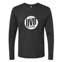 White Logo DV8 Bowling Long Sleeve - Vintage Black