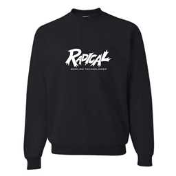 White Logo Radical Crewneck - Black