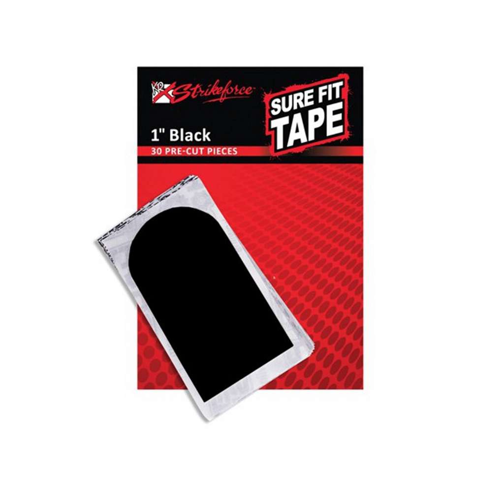 KR Strikeforce Sure Fit Tape Black Pack of 30 - 1 Inch